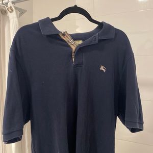 Navy Brit Burberry Polo Shirt